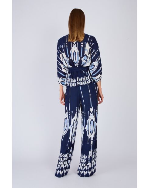 Marineblauwe broek Davina