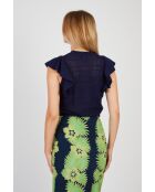 Top en maille Edith marine