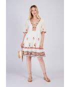 Robe en coton Chrysla écrue