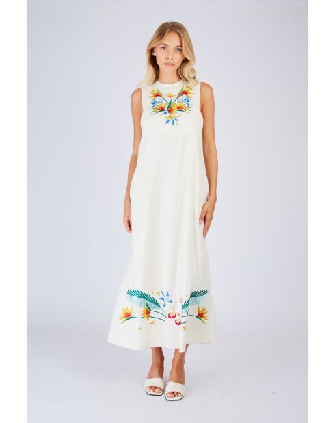 Robe en coton Cardamone écrue