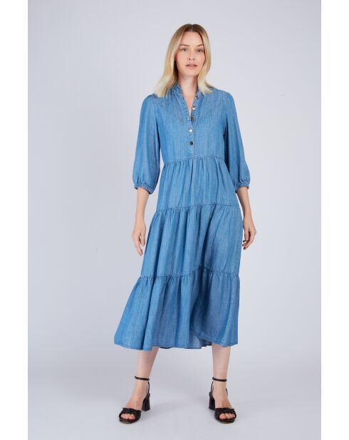 Robe Carine denim bleue