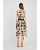 Robe Carly noir / écru