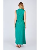 Robe en coton Cardamone verte