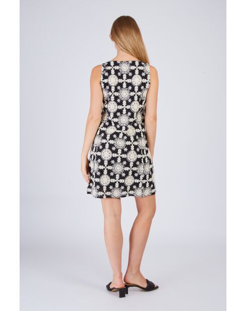 Robe en coton Carmen noire