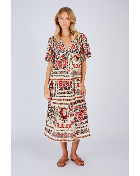 Robe en coton Perseverance beige