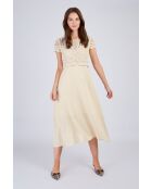 Robe en lin Circe beige