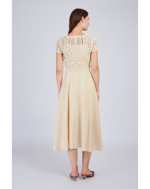 Robe en lin Circe beige