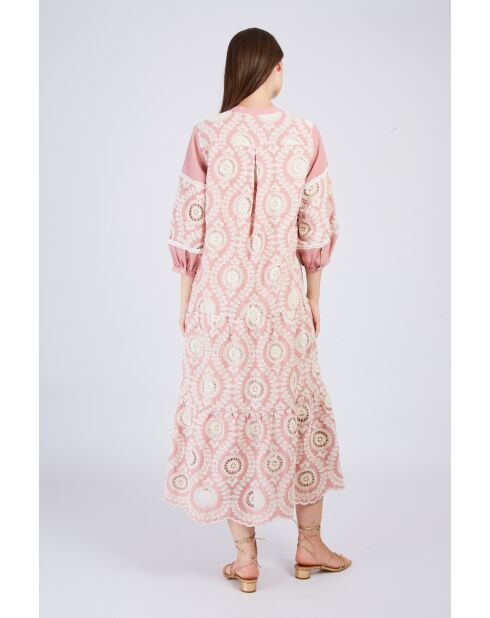 Robe Cassandre rose/nude