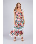 Robe en coton Philomena rouge