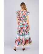 Robe en coton Philomena rouge