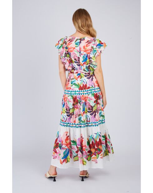 Robe en coton Philomena rouge