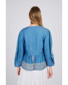 Blaue Bluse Barbara