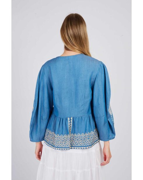 Blouse Barbara bleue
