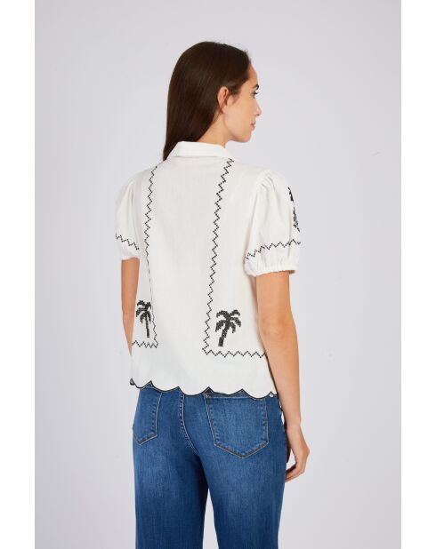 Blouse en coton Barth écrue