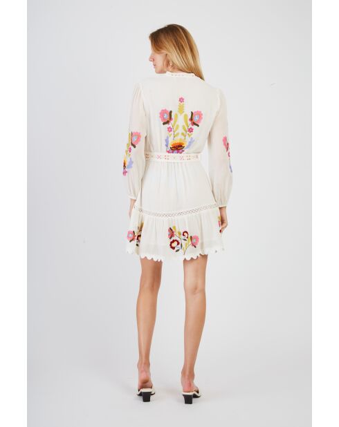 Robe en coton Charlene écrue