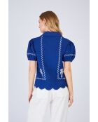 Blouse en coton Barth bleue