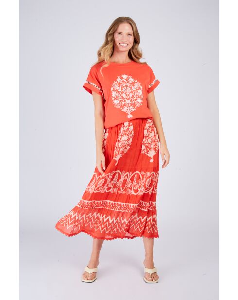 Oranje rok van Agrigento katoen