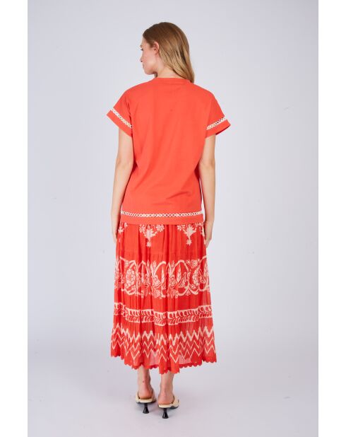 Oranje rok van Agrigento katoen