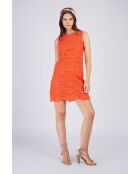 Robe en coton Carla orange
