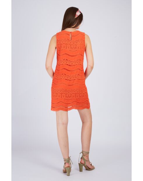 Robe en coton Carla orange