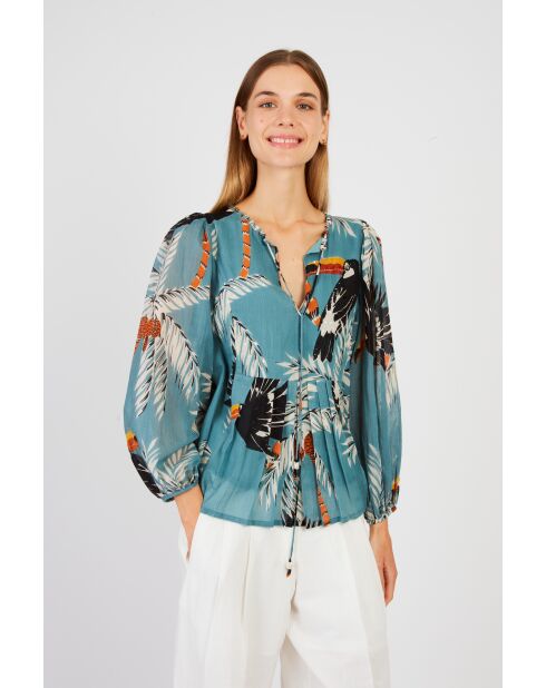 Groene katoenen blouse Liverpool