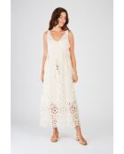 Robe en coton Xaviere écrue