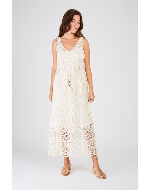 Robe en coton Xaviere écrue