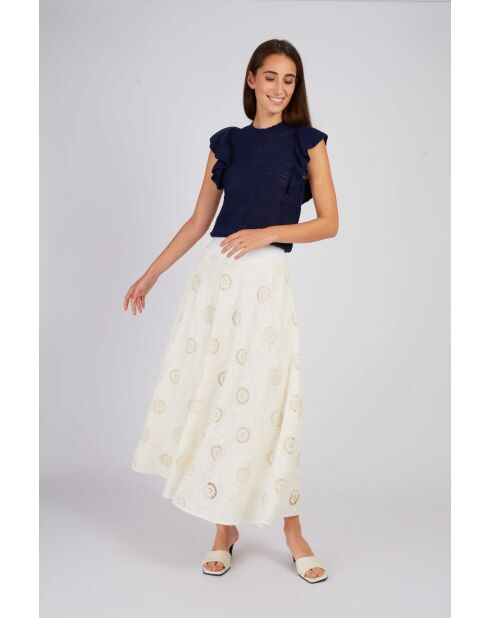 Ecrufarbener Rock Acapulco