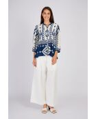 Marineblauwe blouse Lanza