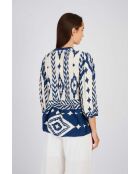 Marineblauwe blouse Lanza