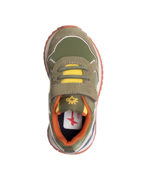 Sneakers Jet Baby Militaire, Azur, Jaune