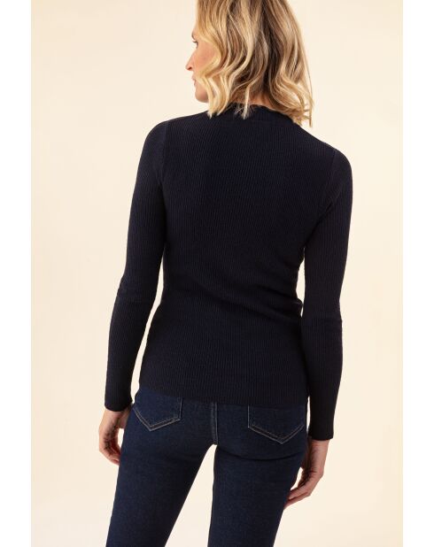 Pull en laine mélangée Koss marine