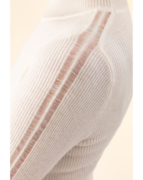 Pull en laine mélangée Koss écru