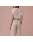 Laurent mineral broek van 100% linnen