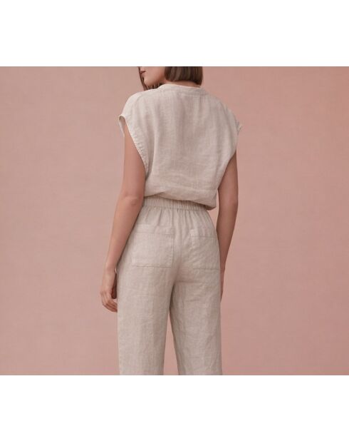 Laurent mineral broek van 100% linnen