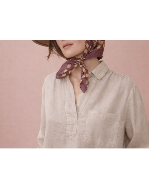 Blusa Laurence mineral 100% lino