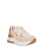 Sneakers Évan aus beigem Nubukleder