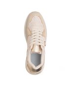 Sneakers Évan aus beigem Nubukleder