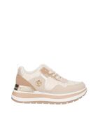 Beige sneakers van Baptiste nubuk