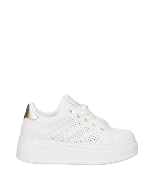 Sneakers Maxime en cuir blanc pur