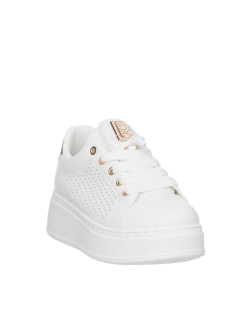 Sneakers Maxime en cuir blanc pur