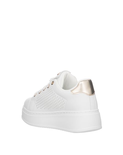 Sneakers Maxime en cuir blanc pur