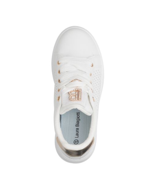 Sneakers Maxime en cuir blanc pur