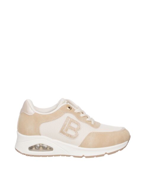Hellbeige Ledersneaker Lucas