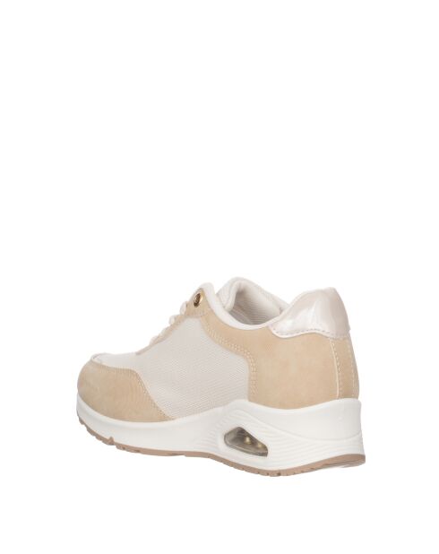 Hellbeige Ledersneaker Lucas