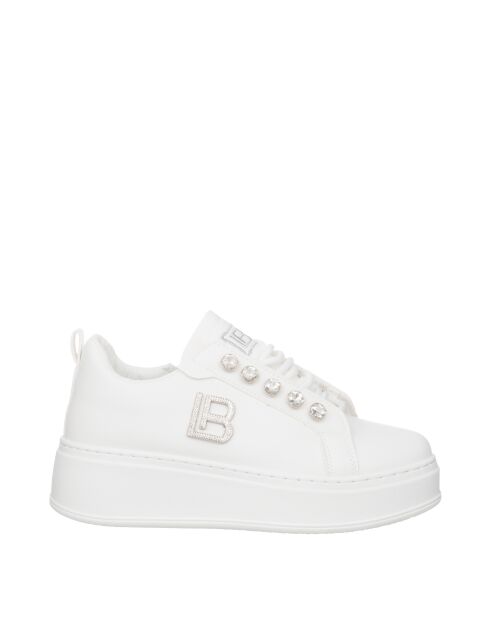 Sneakers Emma en cuir blanc pur