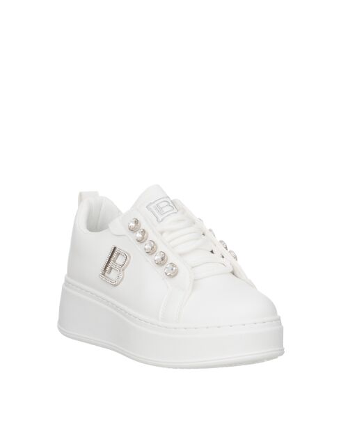 Sneakers Emma en cuir blanc pur