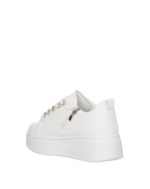 Sneakers Emma en cuir blanc pur