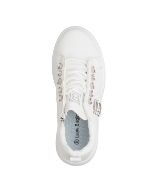 Sneakers Emma en cuir blanc pur