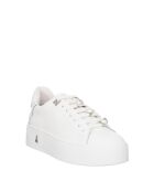 Sneakers Lilou en cuir veau argent blanc